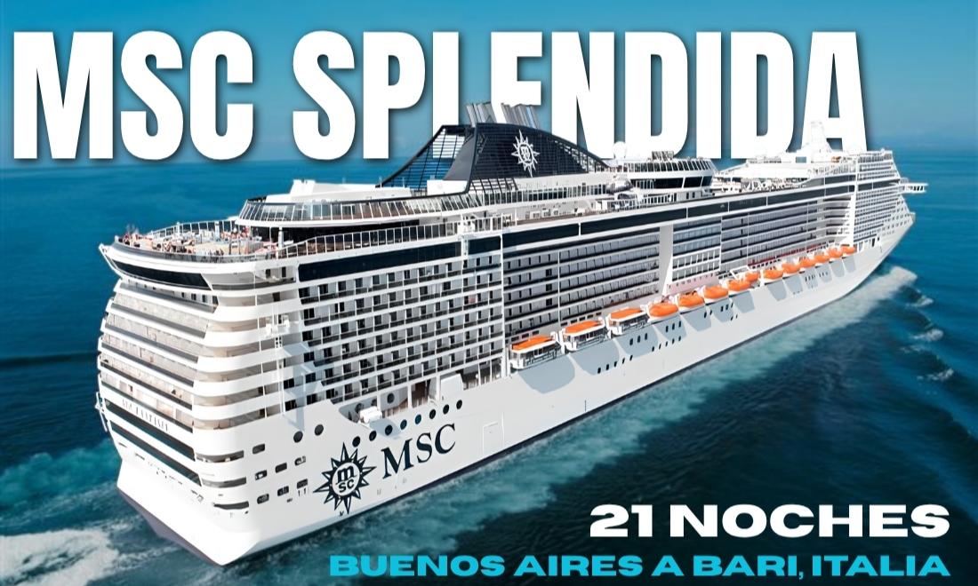 CRUCERO MSC BUENOS AIRES A BARI, ITALIA